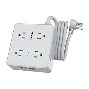 900-Joules POWRUI 6' Surge Protector Power Strip (8x AC, 3 USB-A, 1x USB-C) from $8.10
