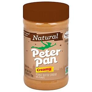 Select Accts: 40oz Peter Pan Natural Creamy Peanut Butter Spread $4.20 w/ Subscribe & Save