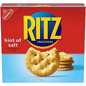 13.7oz RITZ Hint of Salt Crackers $1.85 or less w/ Subscribe & Save