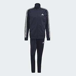 adidas Men's Essentials 3-Stripes Track Suit (Legend Ink / White, Size S or XL) $23 + Free S&H