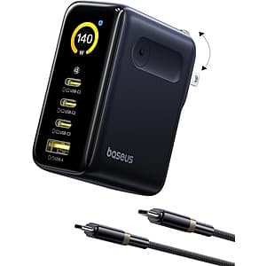 Baseus Picogo 140W Max 4-Port USB-C GaN Charger w/ Smart Display & Touch Control $50 + Free Shipping
