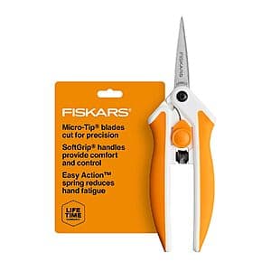 6" Fiskars RazorEdge Micro-Tip Easy Action Shears $12