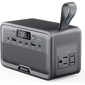 Prime Members: 28,000mAh DARAN 100W LiFePO4 Power Station w/ AC Outlet & PD Fast Charge $45.60 & More + Free S&H