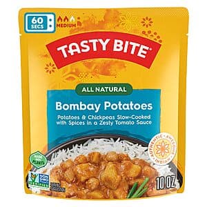 Select Accts: 6-Pk 10-Oz Tasty Bite Indian Bombay Potatoes Microwaveable Entree $11.60 w/ Subscribe & Save