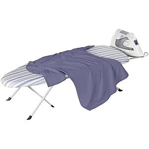 32" x 12" Honey-Can-Do Folding Tabletop Ironing Board w/ Iron Res $5.10