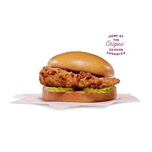 Select SoCal Residents Only: Chick-fil-A App: Original Chicken Sandwich Free (claim by 11:59pm PT on 10/29)