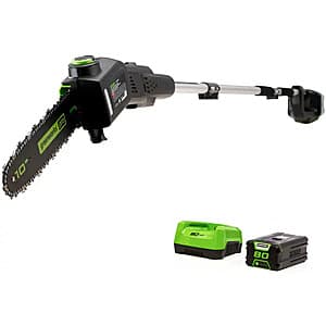 Greenworks 80V 10" Brushless Cordless Pole Saw w/ 2Ah Battery & Charger $120 + Free Shipping