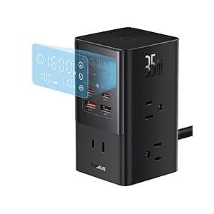 Prime Members: Baseus 10-in-1 Wall Charger Plug w/ 6x AC, 4x USB, 35W USB-C $22 + Free Shipping