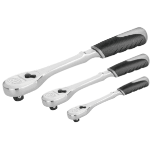 3-Piece Ingersoll Rand 1/4", 3/8", & 1/2" Drive 90-Tooth Ratchet Master Set $25