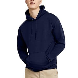 Hanes Men's EcoSmart Fleece Hoodie Sweatshirt (2 Colors) $6.85