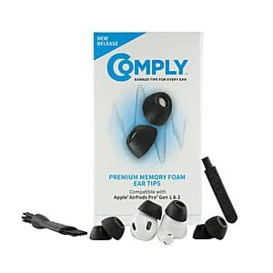3-Pairs Comply TrueGrip Memory Foam Earbud Tips for Apple AirPods Pro (Medium) $8.95