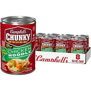 Select Accts: 8-Pack 16.1oz Campbell's Chunky Healthy Request Chicken Noodle Soup $10.20 w/ Subscribe & Save