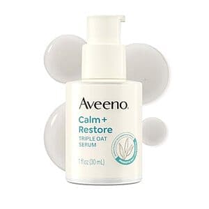 1-Oz Aveeno Calm + Restore Triple Oat Hydrating Face Serum for Sensitive Skin $9.25 w/ S&S