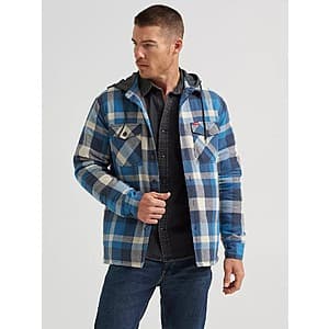 Wrangler: Extra 20% Off Sale Apparel: Men's Hooded Shirt Jacket $14.40 & More + Free Shipping