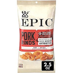 2.5-Oz Epic Pork Rinds (Hot & Spicy Chipotle Pepper) $3.15 w/ S&S