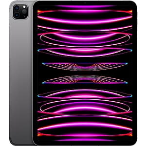 Apple 11-Inch iPad Pro (4th Generation) M2 chip Wi-Fi 128GB Space Gray MNXD3LL/A - $599