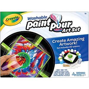 20-Piece Crayola Washable Paint Pour Art & Craft Set $7.10