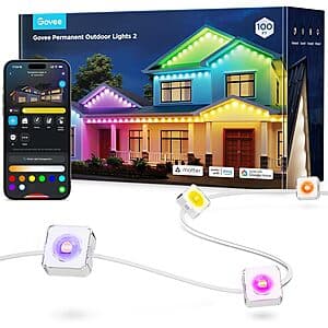 100' Govee Permanent Outdoor Lights 2 w/ 72 RGBIC LED Lights $200 + Free S/H