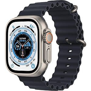 Renewed: 49mm Apple Watch Ultra GPS + Cellular w/ Titanium Case (Midnight Ocean) $342.70 + Free Shipping