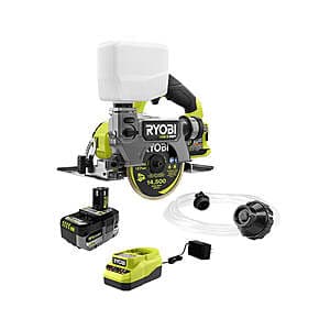 Factory Blemished: RYOBI 18V ONE+ HP Brushless 5" Handheld Tile/Masonry Saw + Battery $150 + $5 Shipping
