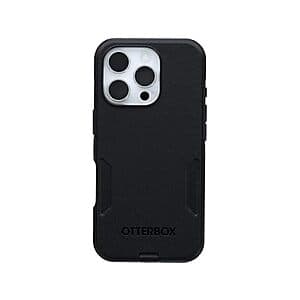 Smartphone Cases: OtterBox iPhone 16 Pro Commuter Series Case (Black) $5 & More + Free S&H w/ Prime