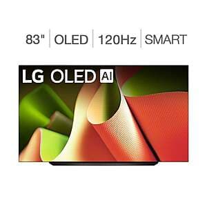 Select Locations: Costco Members: 83" LG B4 Series 4K OLED TV + 5-Yr Wty $1500 + Free Delivery