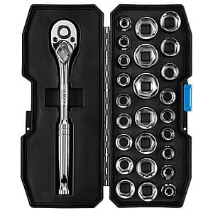 26-Piece Hart 3/8" Mechanics Tool Set (Chrome) $14.65