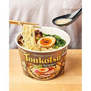 Prime Members: 6-Pk 3.56oz. Nongshim Tonkotsu Ramen w/ Kuromayu Oil Big Bowl $9.35 w/ S&S + Free S&H