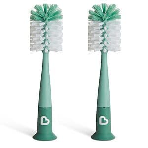 2-Pack Munchkin Bristle Bottle Cleaning Brush w/ Suction Cup Base (Sage) $5.80 & More + Free Store Pickup