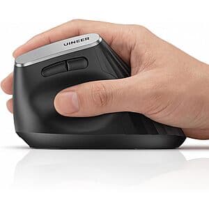Uineer Wireless Ergonomic Vertical Mouse w/ Tri-Mode Connectivity $13.50