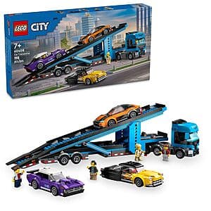 998-Pc LEGO City Car Transporter Truck w/ Sports Cars Building Toy Set $70 + Free S&H