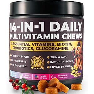 140-Count Pup Choice Dog Chew Treats (Various Flavors) $12.50 w/ Subscribe & Save