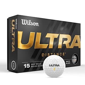 15-Count Wilson Ultra Distance Golf Balls $9.75 & More + Free Shipping $25+