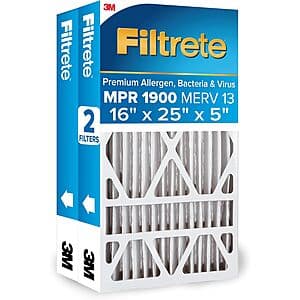 Costco Members: 2-Pk 5” Filtrete MPR 1900 MERV 13 Air Filters (Various) $44 + Free S&H