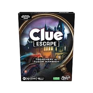 Hasbro Clue Escape Board Game: Treachery At Tudor Mansion $4