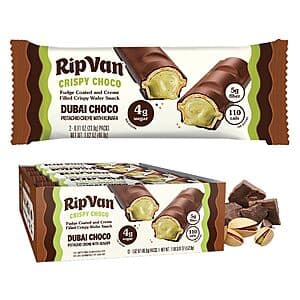 12-Pack Rip Van Dubai Pistachio Creme w/ Kunafa Crispy Chocolate Snack Bars $10.55 w/ Subscribe & Save