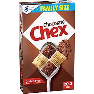 Chex Family Size Breakfast Cereal: 20.3-Oz Chocolate or 18-Oz Rice $2.70 (Select Locations) + Free Shipping w/ Prime or $35+