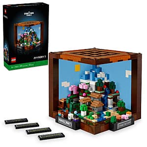 Walmart+ Members: 1195-Piece LEGO Minecraft The Crafting Table Building Set $40 + Free Shipping