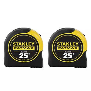 2-pk Stanley 25' FATMAX Tape Measure $24.90 + Free S&H