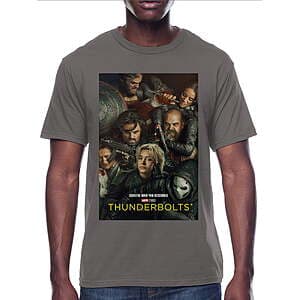 Thunderbolts Men's Graphic Tee Shirt (Group Poster, Select Sizes) $4.25