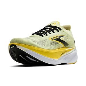 Brooks Hyperion Max 3 men's neutral running shoe with lightweight mesh upper, cushioned sole, and rocker geometry design.