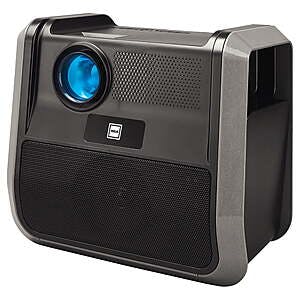 RCA RPJ060 Projector 150  Portable 1080p LED/LCD | Rechargeable Battery | Built-in Handles and Speaker - Black/Gray $25.81 @Walmart