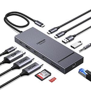 UGREEN 12 in 1 Triple 4K USB-C Docking Station $45.60 + Free Shipping