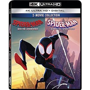 Spider-Man: Into the Spider-Verse + Across the Spider-Verse (4K UHD + Digital) $35 + Free S&H