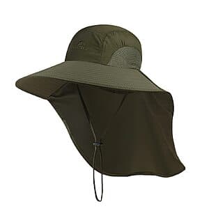 Koolsoly 50+ UPF Protection Packable Wide Brim Fishing Safari Hat (4 Colors) $5
