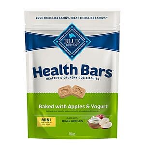 16-Oz Blue Buffalo Health Bars Mini Crunchy Dog Biscuits (Apples & Yogurt) $2.75 w/ Subscribe & Save
