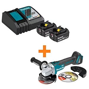 Makita 4.0Ah 18V LXT Battery/Charger Starter Pack w/ Bonus Cut-Off/Angle Grinder $199 + Free Shipping