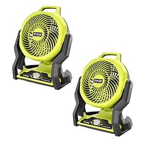 2-Pk 7-1/2" RYOBI ONE+ 18V Cordless Hybrid Fan (Tools Only) $69 + Free S&H