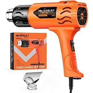 MaxxHeat 1800W 120V Heavy Duty Heating Hot Air Gun Tool $10.20