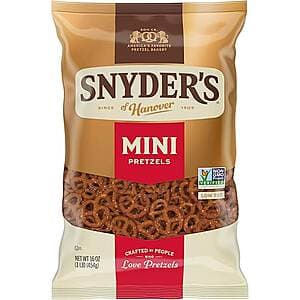 16-Oz Snyder's of Hanover Mini Pretzels $2.25 & More